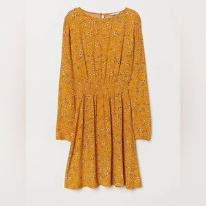 H&M Floral Yellow Dress size 12